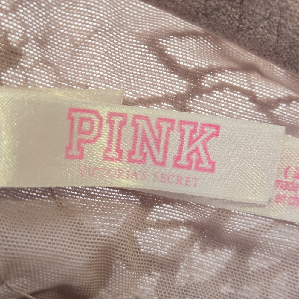 Victoria's Secret PINK Purple Lace Push-up Racerback Bralette Bra Size L‎ - Picture 4 of 8